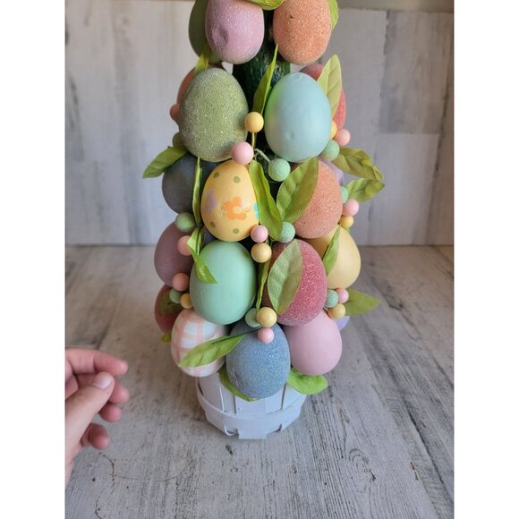 Topiary unique Easter tree egg table top spring home decor figure - Picture 7 of 10